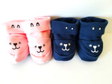 II Blossom Breeze® Pink Cotton Booties Footwear for Newborns II