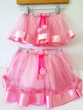 || Blossom Breeze® Pink Ribbon Trimmed Tutu Skirt ||Sizes 0-3 months and 09-12 months ||