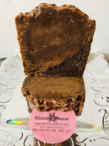 Blossom Breeze sets of 2 Hand Crafted  Cocoa and Honey Bar Soap Set