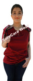 SureCare® Wear by Blossom Breeze® | Soft & Comfy Classic Burgundy Post Surgery Top