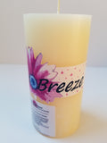 ||Blossom Breeze Classic Apple Blossom Ivory Pillar Candle. Burn time 80 hours ||