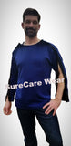 SureCare® Wear by Blossom Breeze®~ Comfortable Ocean Blue Long Sleeve