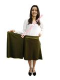 ||Blossom Breeze® Mom Collection | Simple and Stunning Forest Green Skirt |Both Sides Open ||