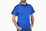 SureCare® Wear by Blossom Breeze® | Polo Shirt, Deep Ocean Blue Post Surgery Top
