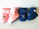 II Blossom Breeze® Pink Cotton Booties Footwear for Newborns II