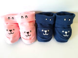 II Blossom Breeze® Pink Cotton Booties Footwear for Newborns II