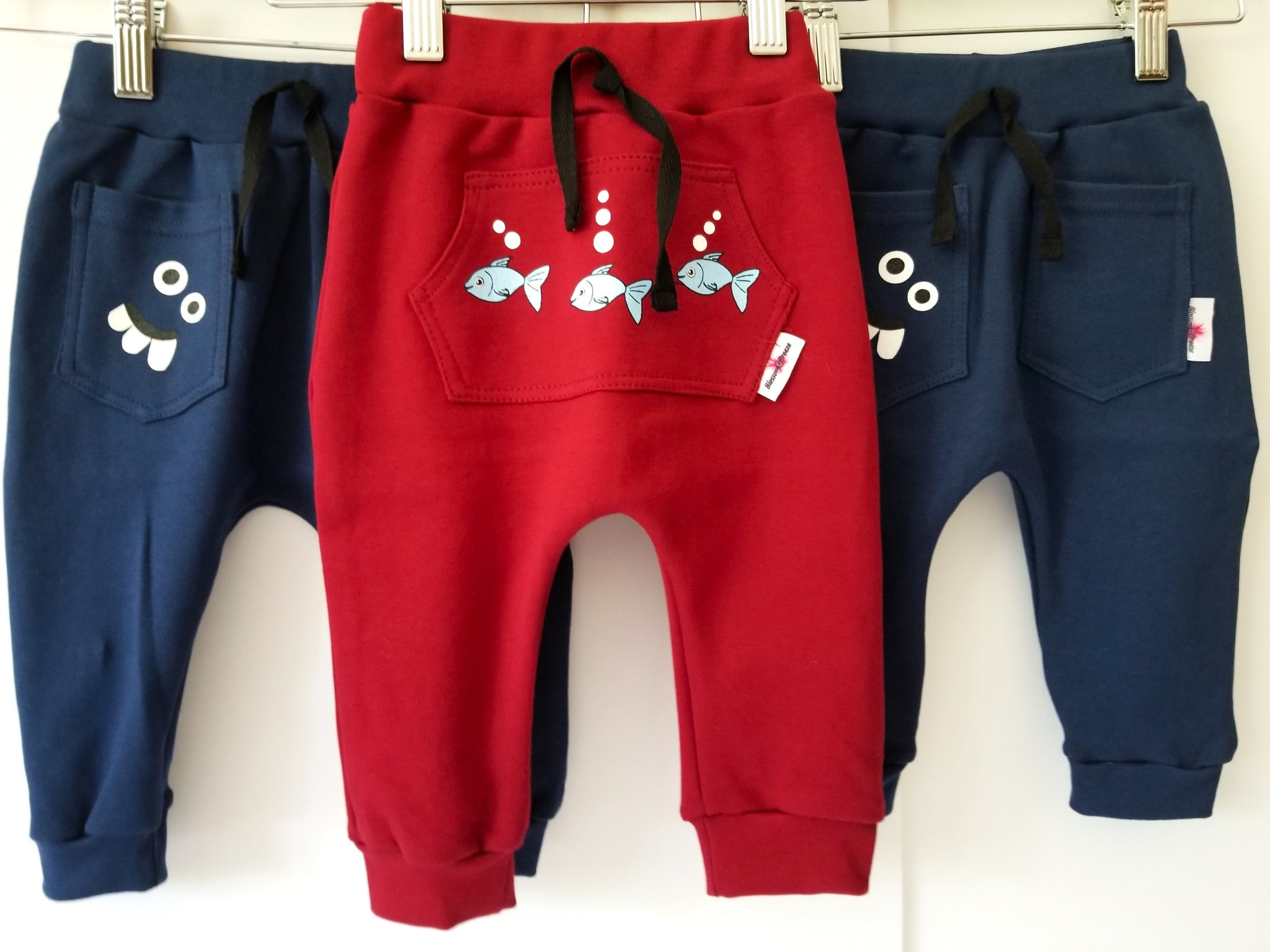 Baby Pants - Beige cotton pants with logo accent | Fendi