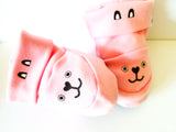 II Blossom Breeze® Pink Cotton Booties Footwear for Newborns II