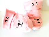 II Blossom Breeze® Pink Cotton Booties Footwear for Newborns II