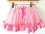 || Blossom Breeze® Pink Ribbon Trimmed Tutu Skirt ||Sizes 0-3 months and 09-12 months ||